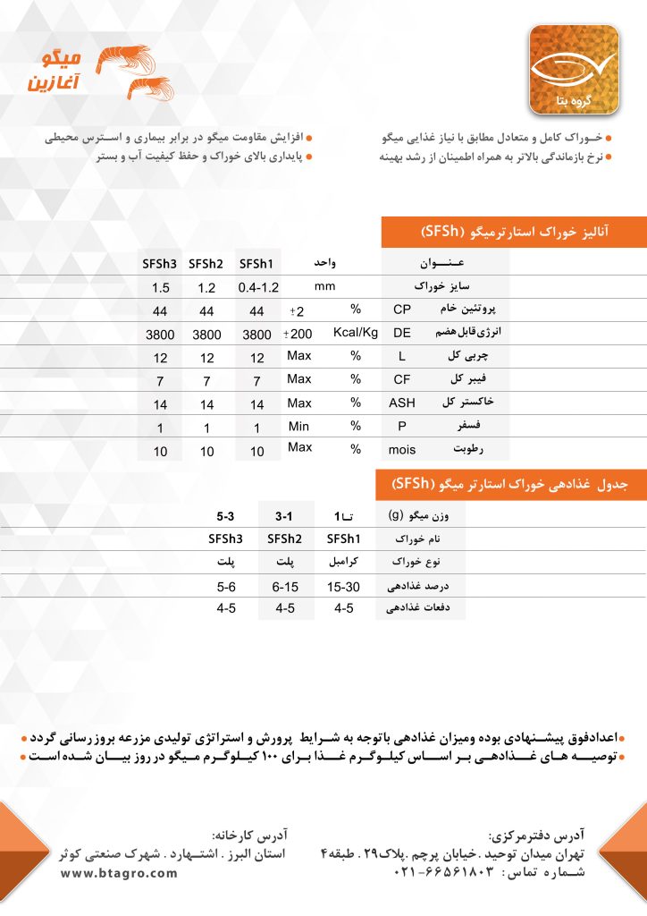 خوراک آغازین میگو