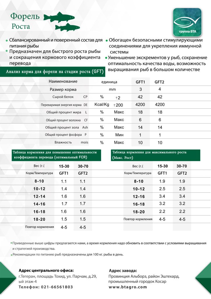 форели