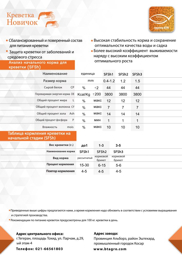 креветок