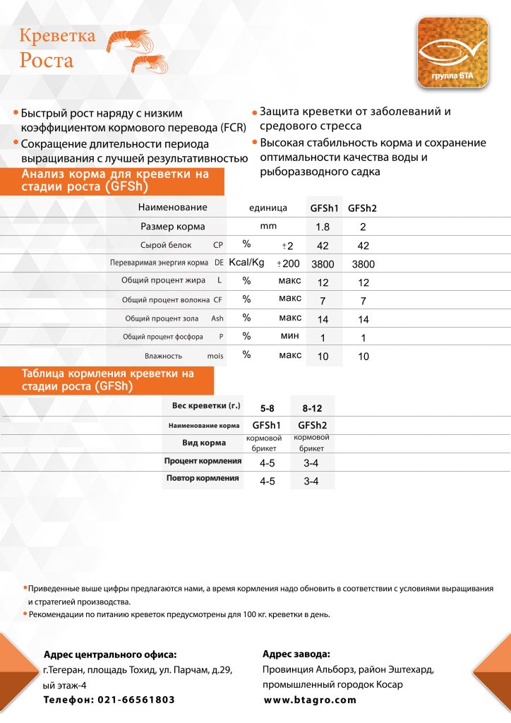 креветок